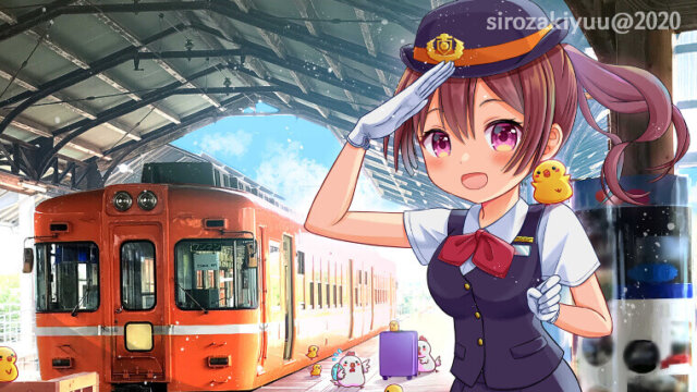 一畑電車 イラスト